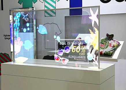 China Exposição transparente de Maystar MS1 OLED para shopping da grande escala fornecedor