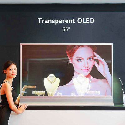 China Tela táctil transparente das lojas de beleza OLED/55&quot; exposições da propaganda de Android fornecedor