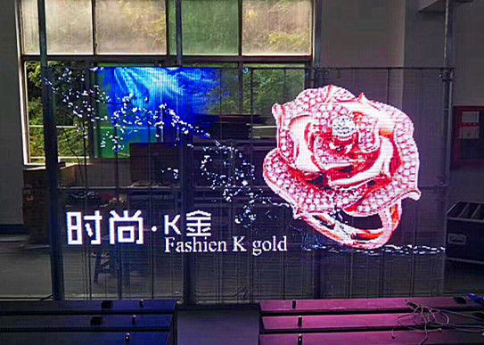 China Exposição de diodo emissor de luz livre da posição da propaganda comercial, tela transparente do diodo emissor de luz do vidro fornecedor