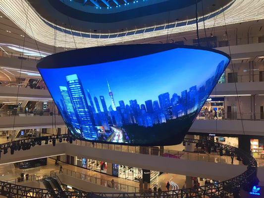 China Peso leve ultra magro transparente da exposição de diodo emissor de luz da multi função para shopping fornecedor