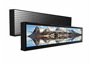China O Signage do LCD Digital da barra da tira/esticou o vídeo completo do apoio 1080P HD do painel LCD fornecedor