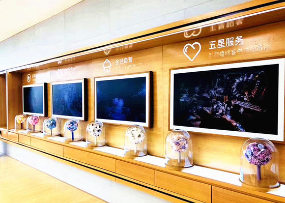 China Reinício automático e parada programada da multi exposição do Signage do LCD Digital do toque fornecedor
