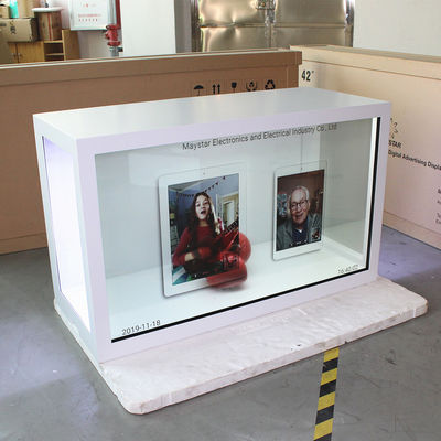 China Painel LCD transparente feito-à-medida para anunciar um brilho de 500 lêndeas fornecedor