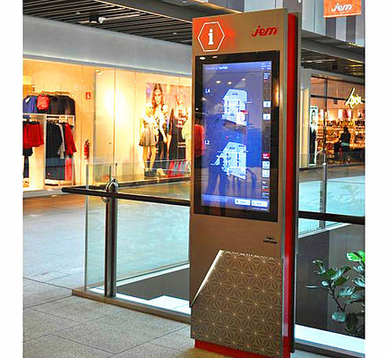 China Terminal de serviço interativo do quiosque/auto de Wayfinding do shopping com multi apoio da língua fornecedor